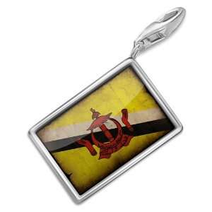  FotoCharms Brunei Flag   Charm with Lobster Clasp For 
