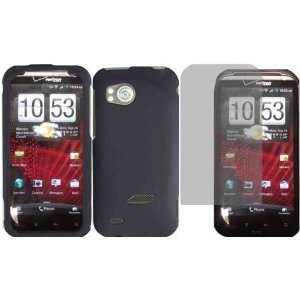  Black Hard Case Cover+LCD Screen Protector for HTC Vigor 