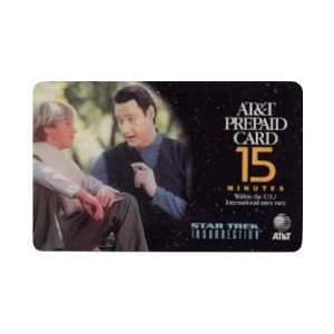 Collectible Phone Card 15m Star Trek Insurrection Movie Lieutenant 