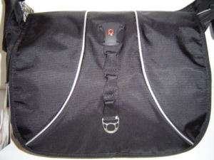 NWT Sierre Swiss Gear Messenger Backpack Book Bag Black  