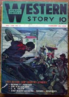 Feb 28, 1942 Street & Smith Western Story Pulp Magazine  