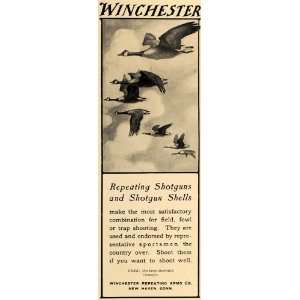  1907 Ad Duck Hunting Winchester Repeating Shotgun Shell 