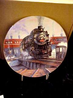 1990 Portrait In Steam Ted Xaras Train Plate M.I.B.  