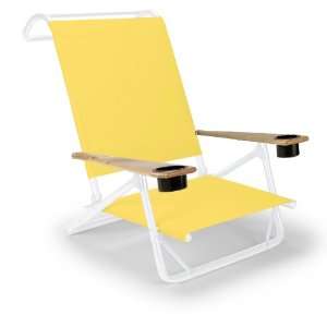  Casual Original Mini Sun Chaise Folding Beach Arm Chair with Cup 