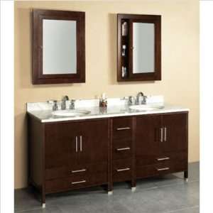 Ronbow Contempo Collection Luna 72 W Vanity with Stone Counter and 2 