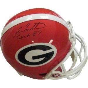 Fran Tarkenton signed Georgia Bulldogs Full Size Replica Helmet CHOF87 