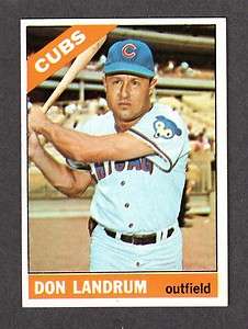   #43 Don Landrum CHICAGO CUBS Ex MINT + ( Button Shows )  