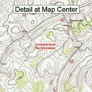  USGS Topographic Quadrangle Map   Tazewell South, Virginia 