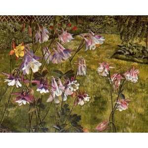 FRAMED oil paintings   Stanley Spencer   24 x 20 inches   Columbines