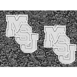 LogoArt Mississippi State Bulldogs Sterling Silver Team Font 3/8 Post 