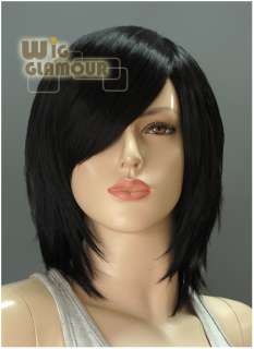 27cm With Bang Short Black Hair Wig ASR01  