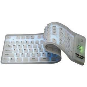  Unotron FlexiTuff Silent Backlit Washable Roll up Keyboard 