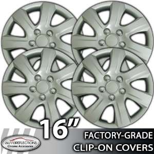  2010 2011 Toyota Camry Silver 16 Clip On Hubcaps 