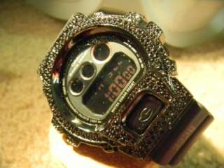 Shock diamond look Shell Black bezel Watch DW6900 swarovski Crystal 