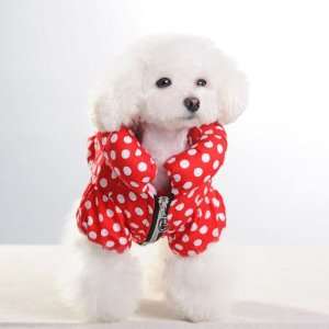  Pet Puppy Doggie Dog Clothes Feather Dress Down Coat Shirt 