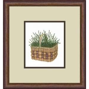   Basket Of Thyme by Barbie Tidwell   Framed Artwork