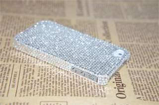 White Luxury Bling Shine Crystal Diamond Rhinestone Case Cover for 