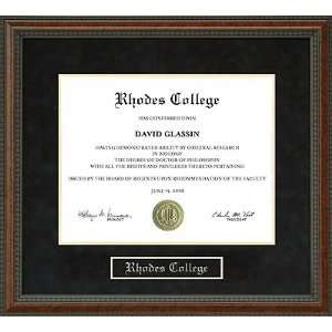  Rhodes College Diploma Frame