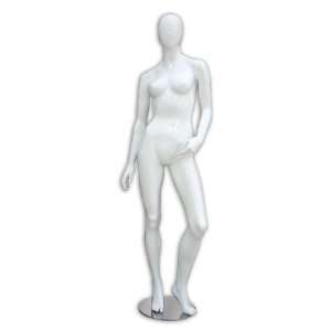 Female Abstract Mannequins Glossy White Store Display Clothes Form 