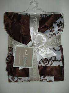 NWT Cocalo Couture Regal Sherpa Blanket Blue/Brown NEW  