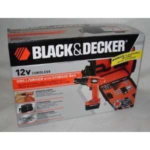   DECKER 12V CORDLESS DRILL/DRIVER WITH STORAGE BAG