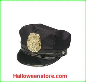 Nice Quality Navy Blue adjustable Police Hat with Badge.