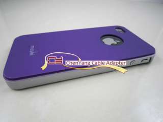 Purple Moshi HARD RUBBER CASE COVER COATING IPHONE 4 4G  