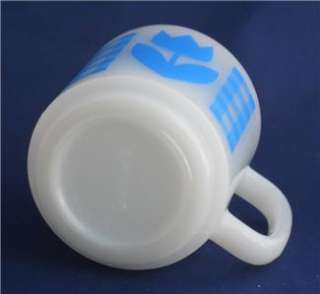   is this vintage Glasbake blue tulip milkglass coffee cup/mug