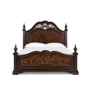  79360 Stafford Panel Bed in Burnished Two tone Cherry and 