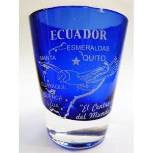  Ecuador Cobalt Blue Shot Glass