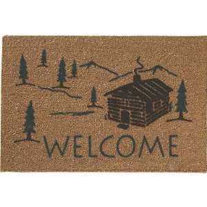  Mountain Cabin Doormat Patio, Lawn & Garden