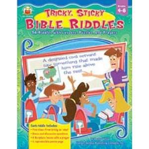  CARSON DELLOSA TRICKY STICKY BIBLE RIDDLES BOOKS 