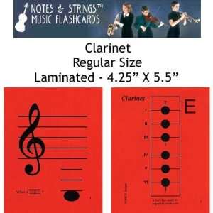  Notes & Strings Clarinet 4.25X5.5 Regular Size Laminated 