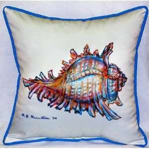 Conch Shell Indoor Outdoor Pillow