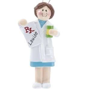  Personalized Pharmacist Female Christmas Ornament