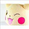 Pokemon Pikachu Head Shape Plush Cushion 17.7 BIG DECO DOLL WINK GIFT 