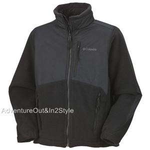 Columbia Sportswear Ballistic Boys Fleece Jacket 10 12 YOUTH BLACK 