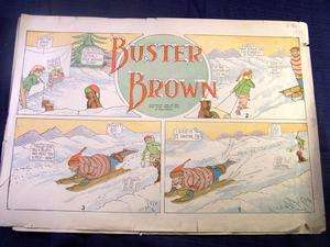 Vintage 1909 BUSTER BROWN Comic Strip  