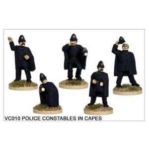    28mm Victorian Police Constables In Capes (5) Toys & Games