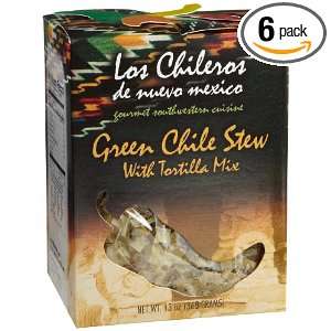   Green Chile Stew with Tortilla Mix, 13 Ounce Boxes (Pack of 6