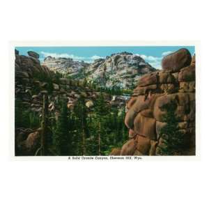  Wyoming, Sherman Hill View of a Solid Granite Canyon Travel 
