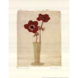  Red Anemones II Poster Print
