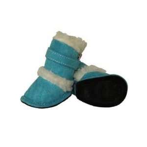  Pet Life Shearling Duggz Paw Wear Blue Size Medium Pet 