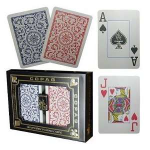  COPAG Playing Cards   1546 Red and Blue Poker Size with 
