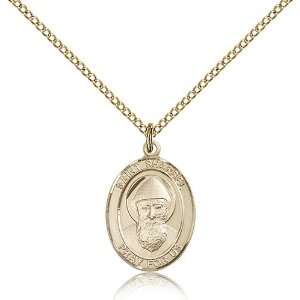 Gold Filled St. Saint Sharbel Medal Pendant 3/4 x 1/2 Inches 8271GF 