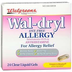   Wal Dryl Allergy Relief Clear Liquid Gels, 24 ea 