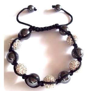 Shamballa Bracelet with alternating Crystal Disco Balls