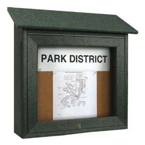 United Visual Products Mini Corkboard Outdoor Message Center (18 W x 