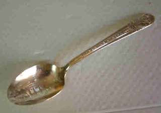 George Washington Silver Plated Pictorial Spoon 8in Wm Rogers  
