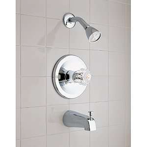 Waxman 0427500A Classic Tub and Shower Faucet Set, Chrome 